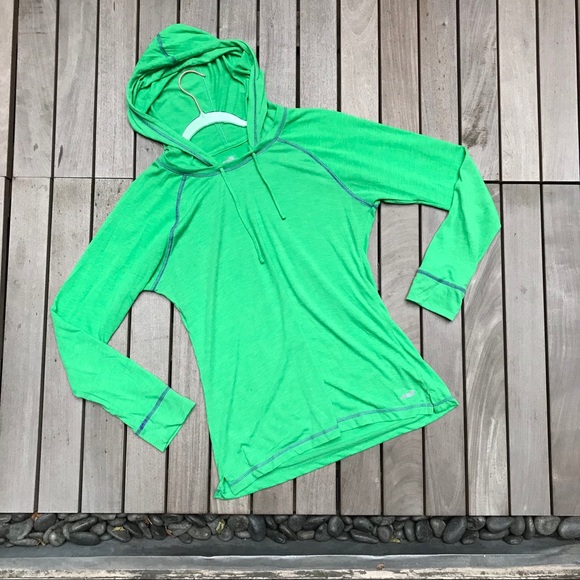 Avia Tops - AVIA Green Light Long Sleeve Hooded Pullover Top